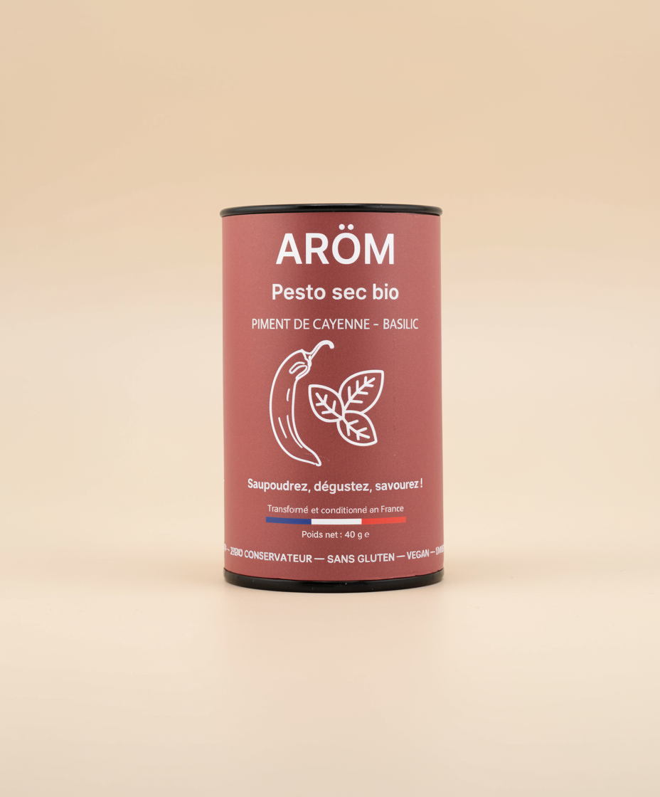 Pesto sec bio Piment de Cayenne / Basilic